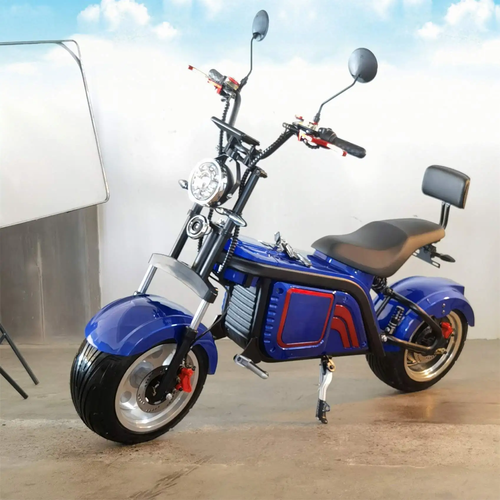Holland Warehouse 2022 Newest Citycoco Fat Tire, Electric Scooter Battery 60V 20Ah City Coco 1500W 2000W 2 Big Wheels
