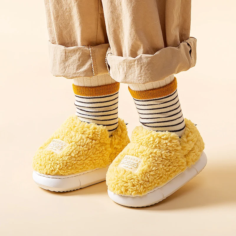 

Cheerful Mario Boys Girls Premium Soft Plush Cartoon Warm Winter House Shoes