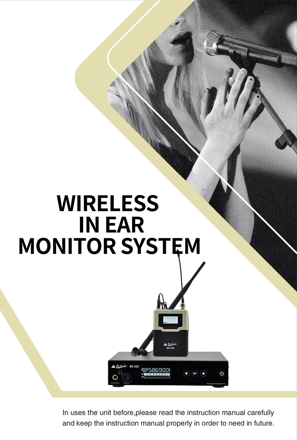 Wireless Microphone In Ear Monitor System For Stage Use Buy Wirelss