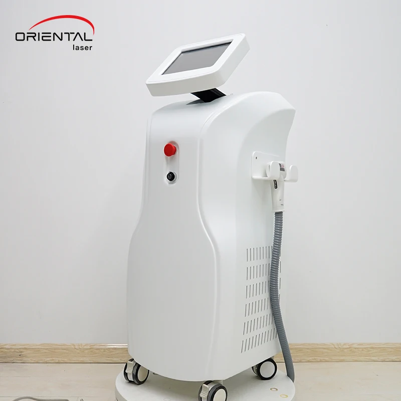 

Oriental 2021 newest alma soprano ice platinum 808nm diode laser hair removal 808 diodo depilation facial machine equipment