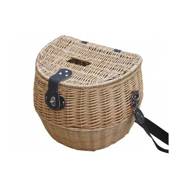
Wholesale Willow Wicker Fishing Holder Basket 