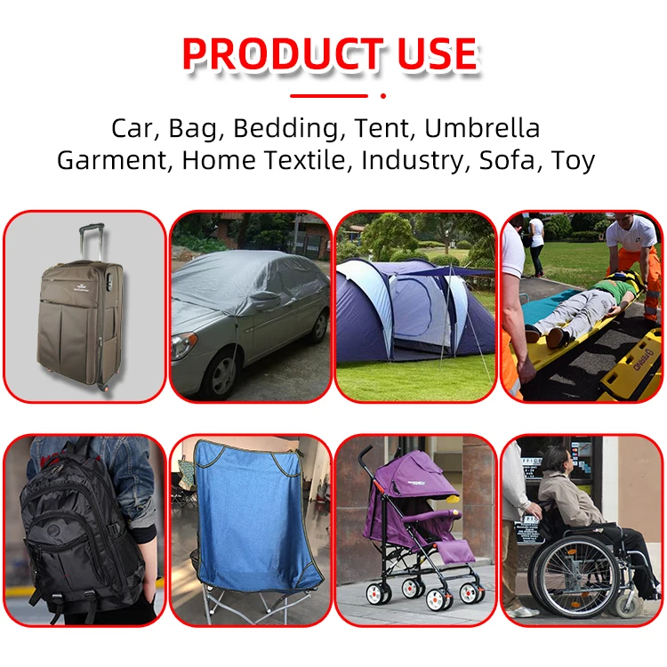 
600D PVC Oxford Fabric Manufacturers direct Red bag luggage tent Oxford Fabric 