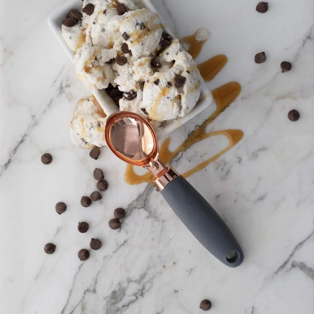 
America hot selling unique design in stock stainless steel 7pcs kitchen gadget set with copper finished 