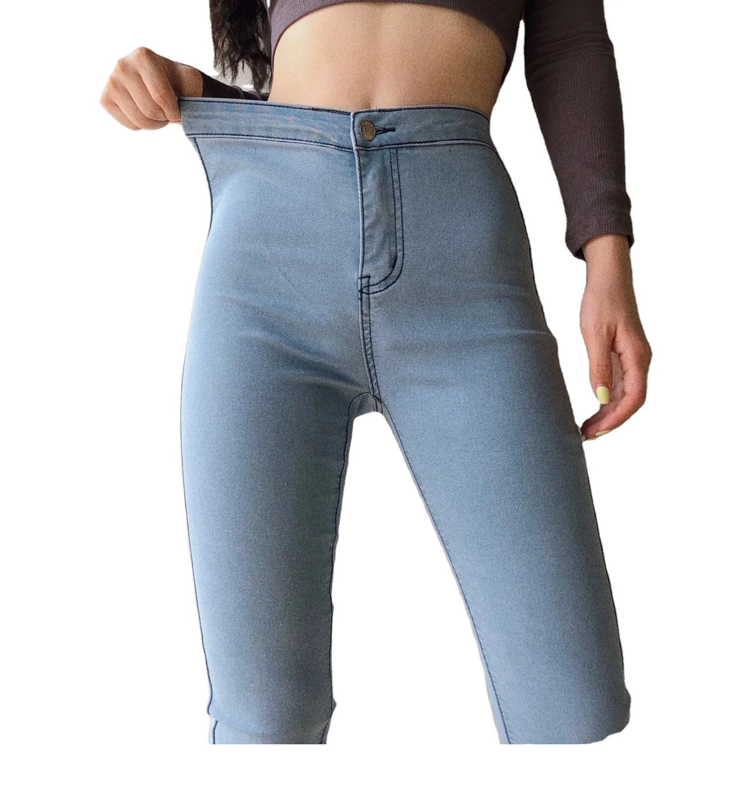 

Autumn And Winter New High Waist High Stretch Jeans Women Casual All-match Tights Women