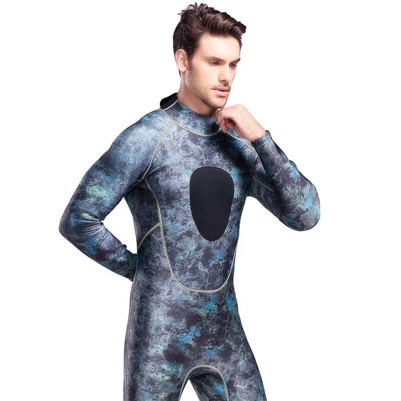 

Mens Spearfishing Wetsuit Surfing 3Mm Neoprene One Piece Snorkel Free Diving Suits