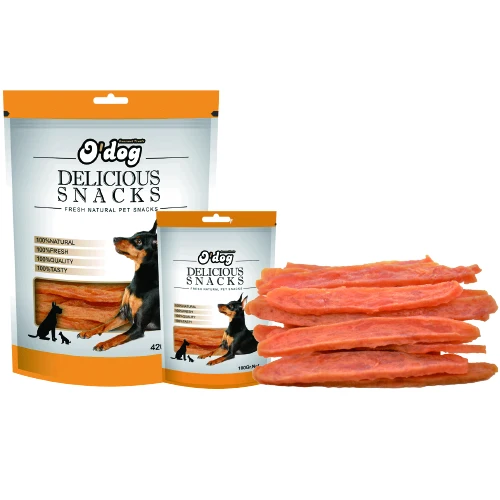 

100% Natural organic Soft chicken breast Jerky dry dog chicken fillet snack food wholesale Pet Treats dog chew