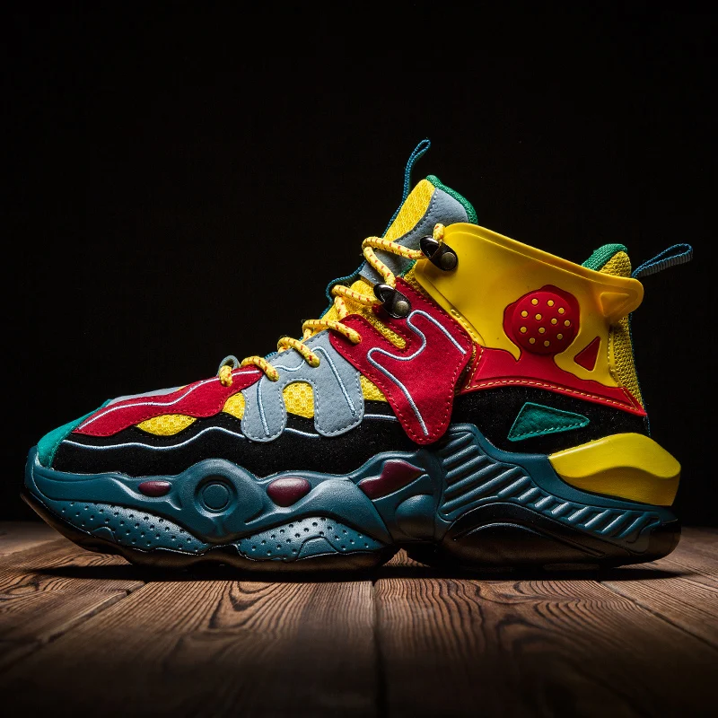 

Custom Made Big Size Sneakers Basketball Shoes for Men Women Leather Breathable Basketball Sport Ankle Boots Men High Walking