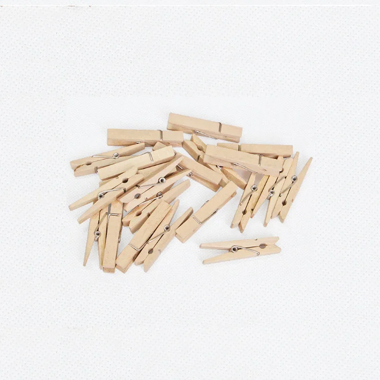 

Multi-function high quality Mini Bamboo clothes clip photo wall clip