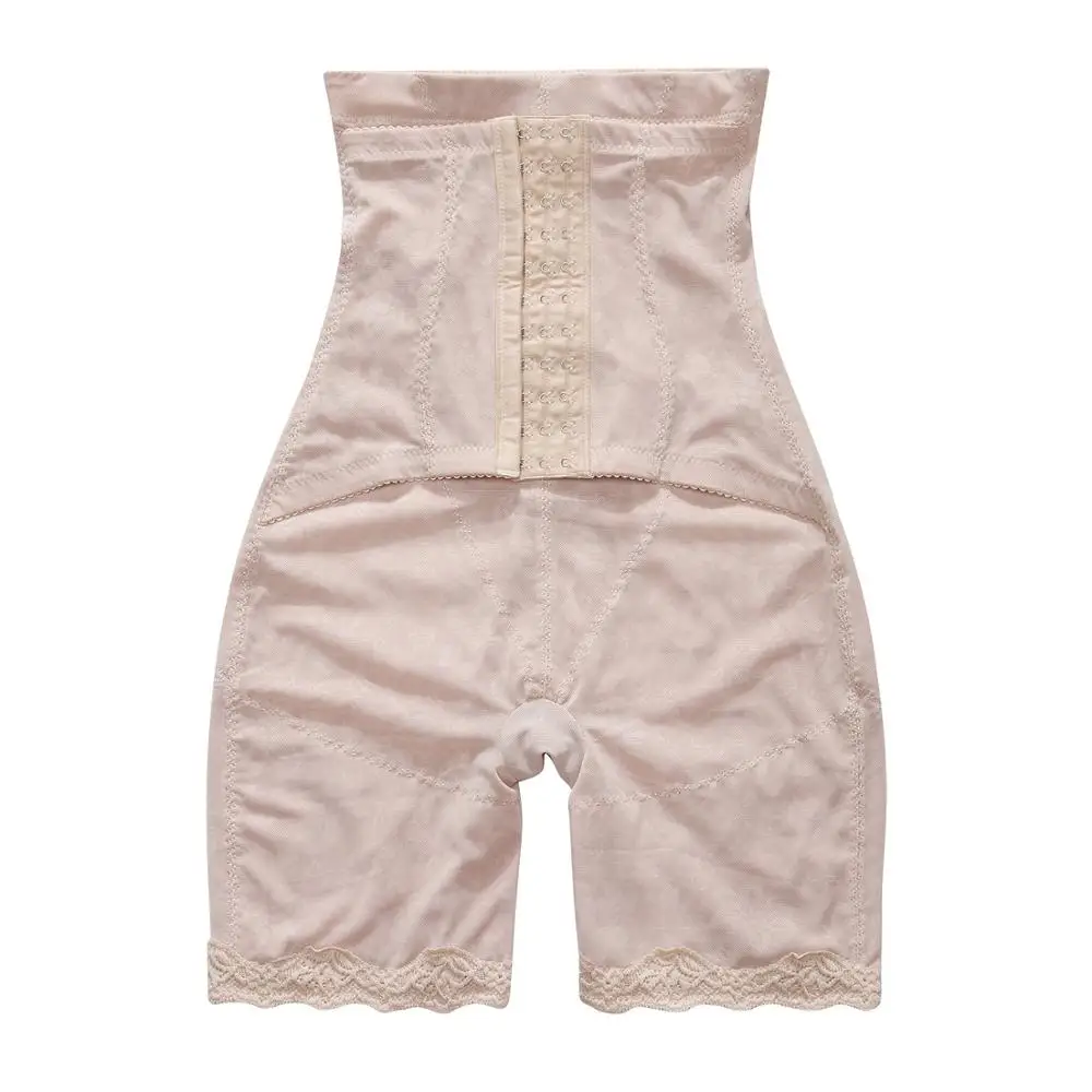 

S321 Size XL XXL XXXL Seamless Waist Cincher Tummy Control Trainer Full Body Slimming Body Shaper Panty Shorts, See phoot