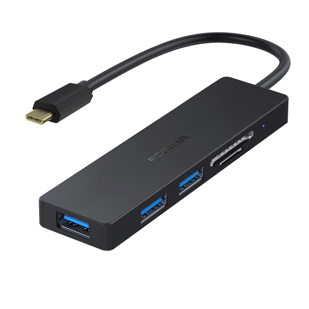 

USB-C Hub with Type C, USB 3.0 Ports and SD/TF Card Reader, Black