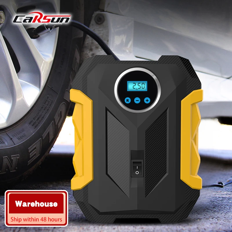 

Free Shipping Hot Sale Car Air Pump For Portable Pressure Bike Smart Tyre Compresseur Overseas Warehouse Car Air Pump