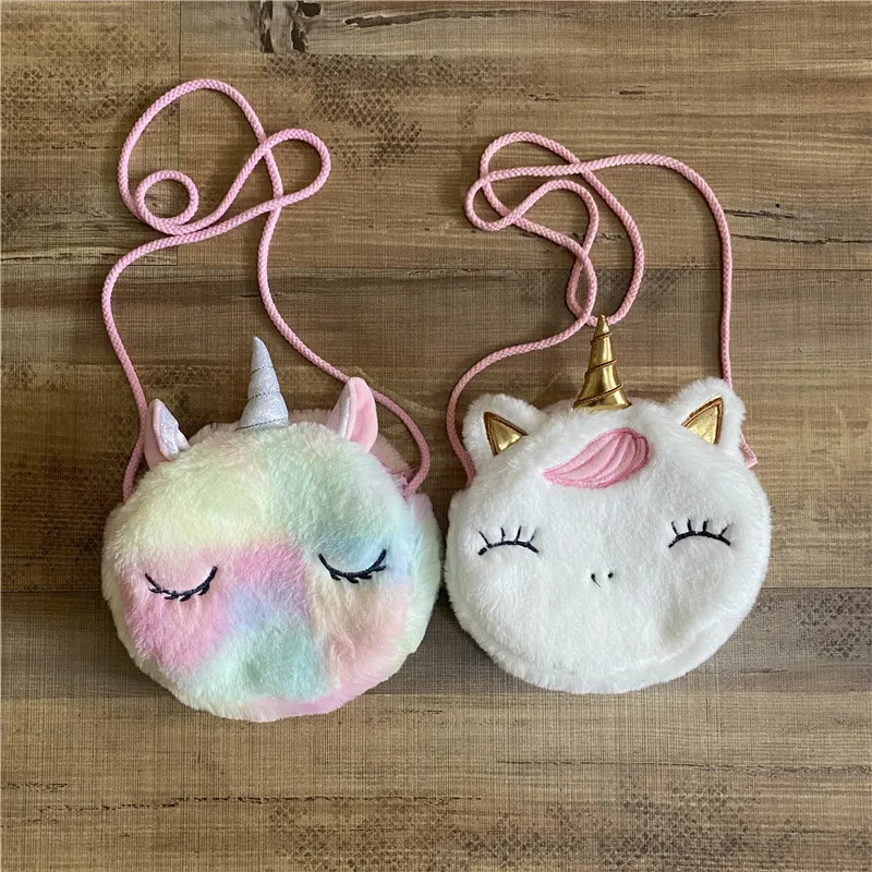 

2021 New Wholesale Kids Plush Zipper Purse Bag