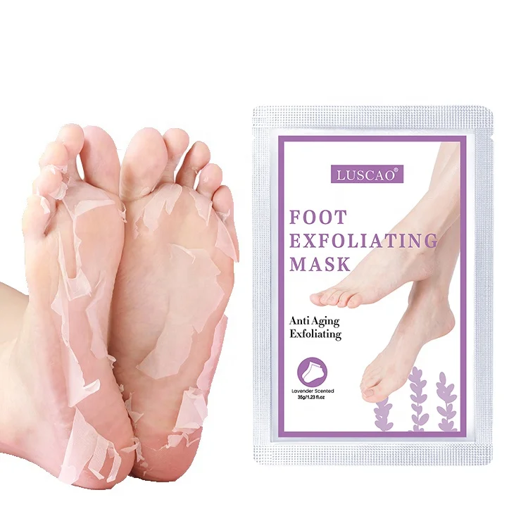 

Factory Supply Natural Organic Anti Aging Lavender Exfoliating Foot Mask