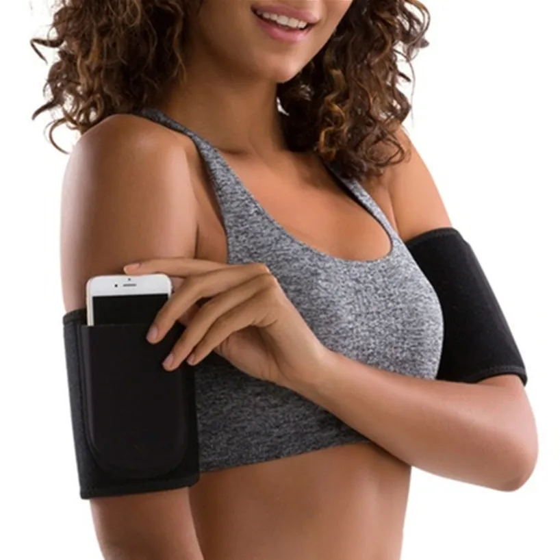 

Fashion V cut Gym Fitness Sauna Arm Trimmer Sweat Bands Neoprene Arm Slimmer Shaper slimming arm shaper for women, Black