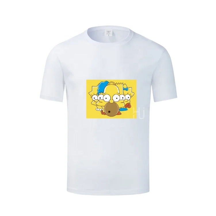 

Mens Graphic T-shirt Short Sleeve Cartoon Simpson Print Tee Unisex Shirts