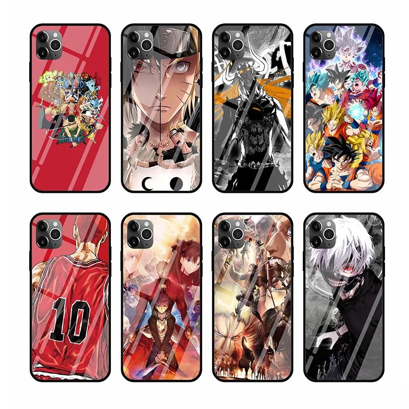 

Anime Dragon Ball Designed for iPhone 12 case UV Printing for Samsung S9 Shockproof Protective Phone Case Glossy Mobile Cover