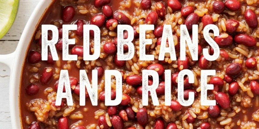 A pot of red beans simmering on the stove with steam rising