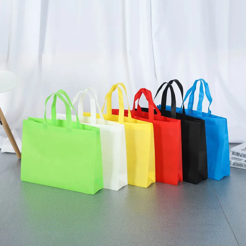 

Medium color non-woven bag custom non-woven bag environmental protection advertising shopping bag wholesale custom printed logo