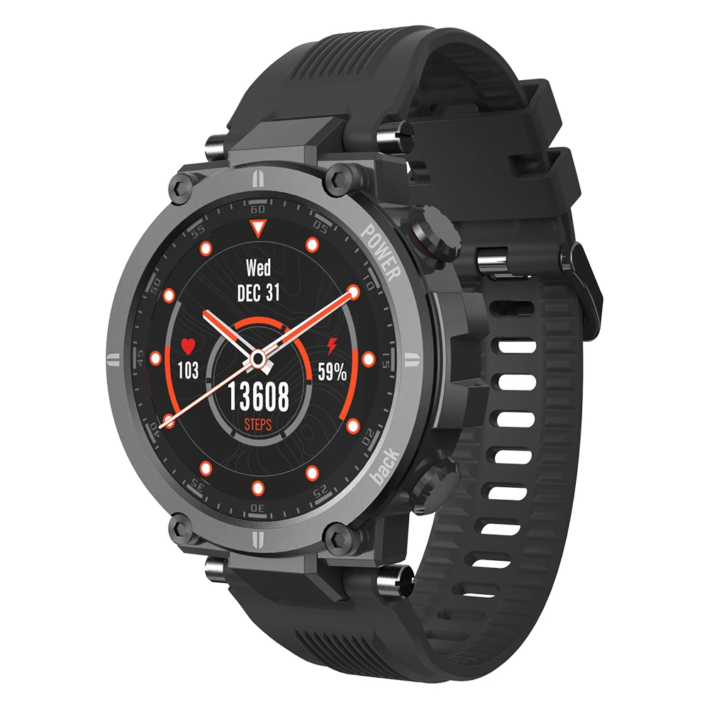 

2020 Kospet Raptor Outdoor Smart Watch IP68 Waterproof Rugged 1.3 Inch Smartwatch 20 Sports Modes Original Creative UI Watch