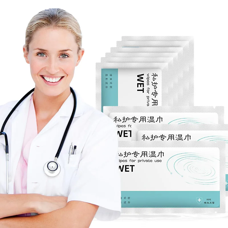 

Private label organic feminine wipes yoni vagina intimate wet tissue water flushable vaginal cleaning single packets