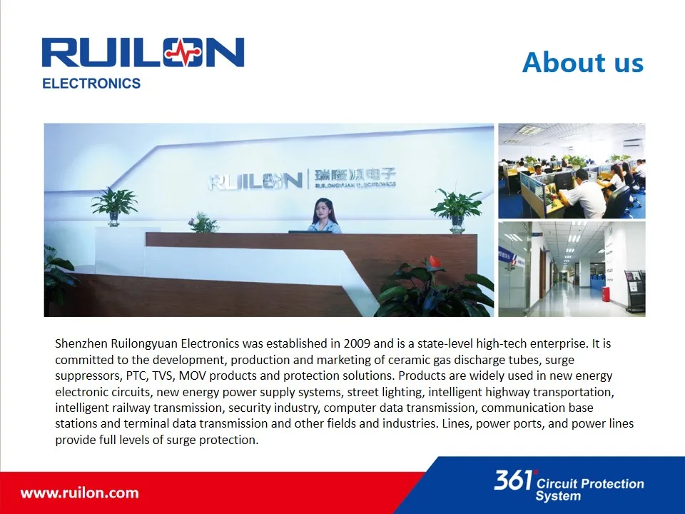 Gas Discharge Tubes Smd4532400nf Surge Protector Ceramic Gas Discharge