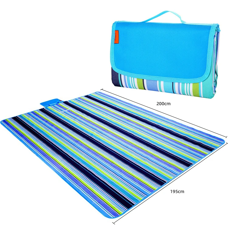 

Zhoya Portable Extra Large Water-resistant Picnic Outdoor Blanket Handy Mat For Beach Camping, Blue