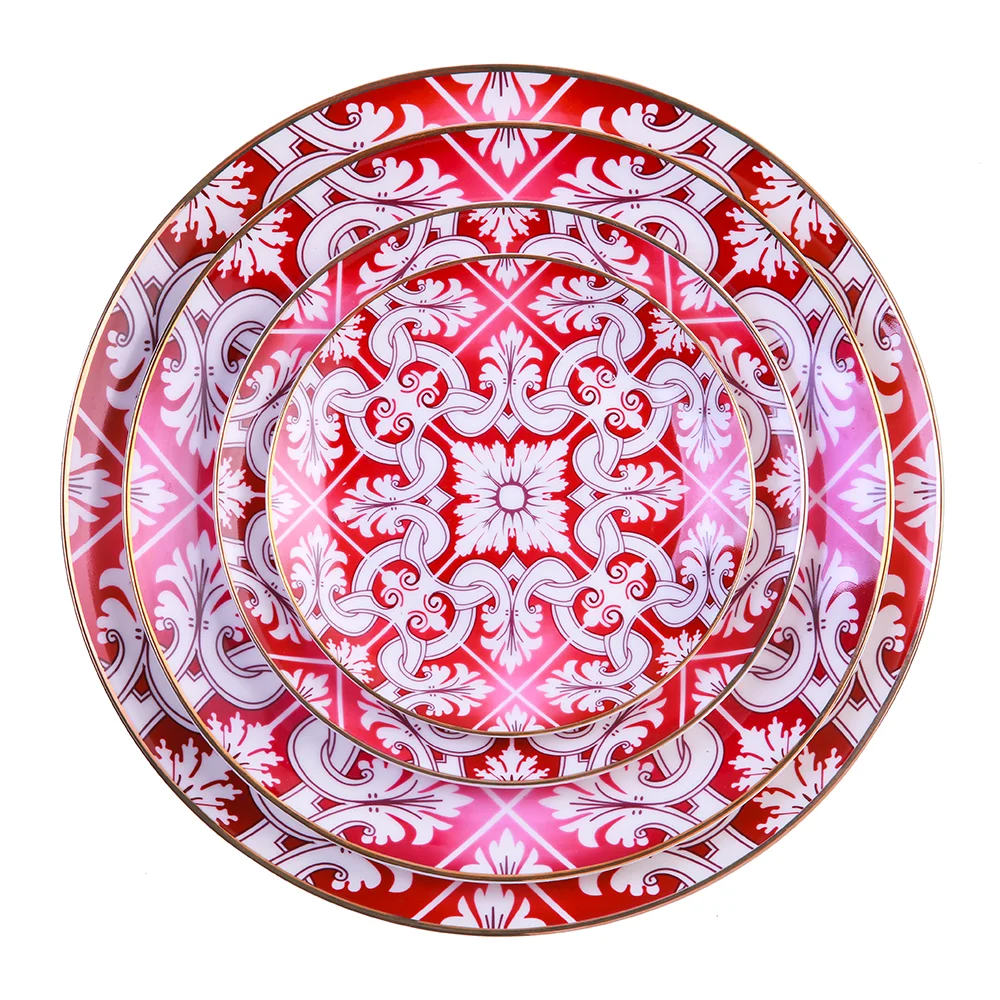 

Romantic floral dinnerware set wedding bone china dinner set ceramic set