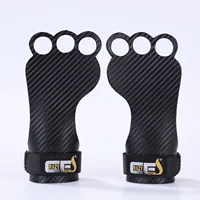 

New designed Frog Shape 3-Hole Carbon Fiber Grips for Pull ups, Weight Lifting, Chin Ups, Training, Exercise, Kettlebell