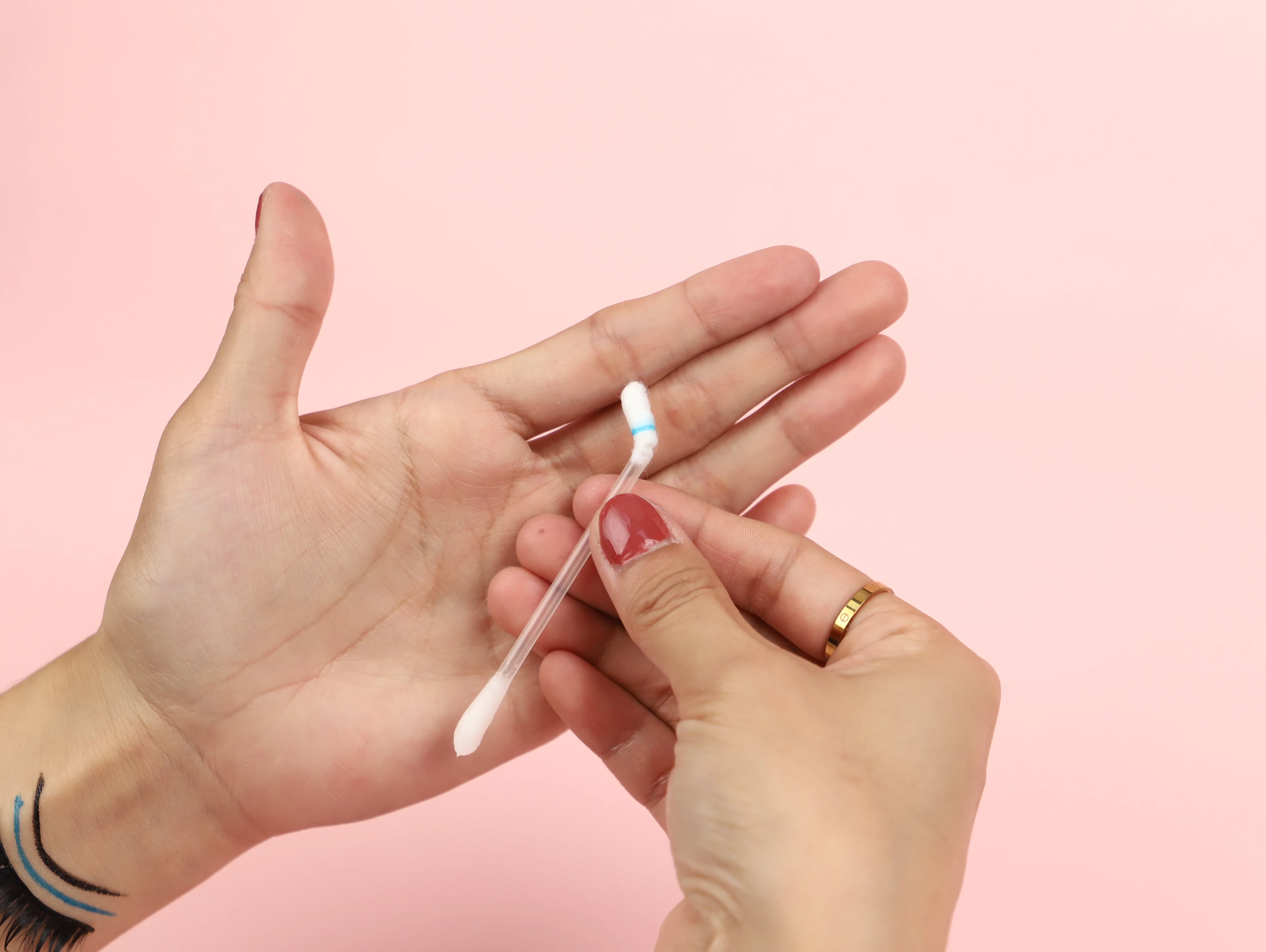 New Products Liquid Filled Cotton Bud Double Head Makeup Eye Cleaning Remover Swab Buy Eye