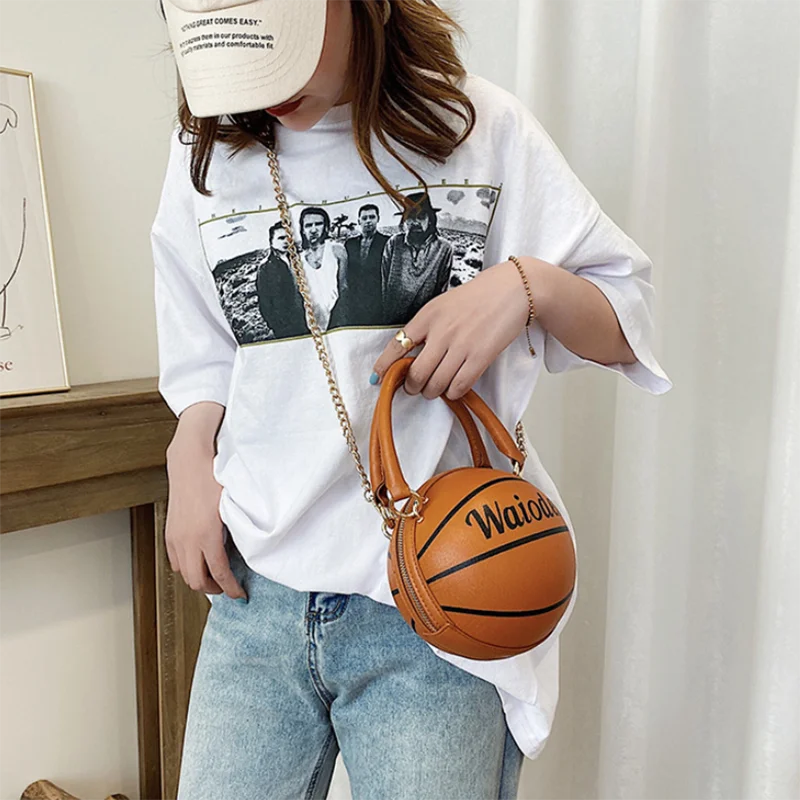 Wholesale UCHOME 2020 Fashion Luxury Basketball Shape Hand Handbags Leather  Shoulder Bag From m.