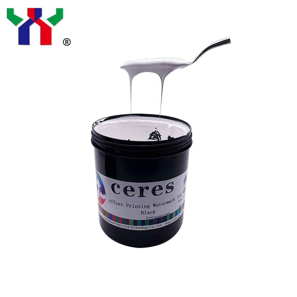 Screen Printing Black Watermark Ink/watermark Image For Paper,1kg/can