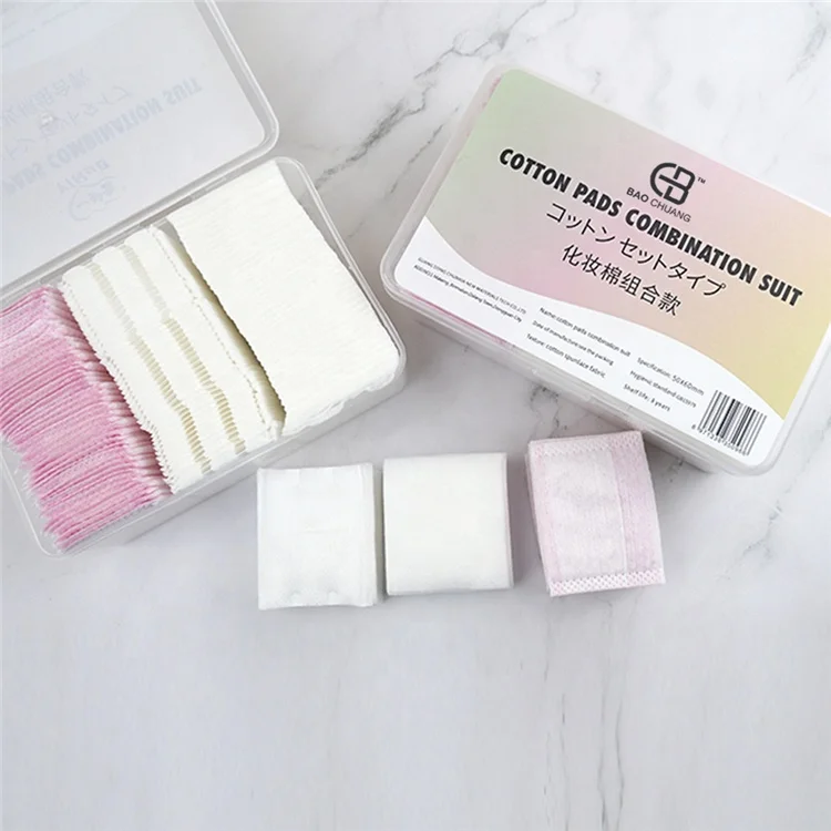 

Three type combination Makeup remover pad Soft Cut Cotton Cleaner Facial Makeup Pad