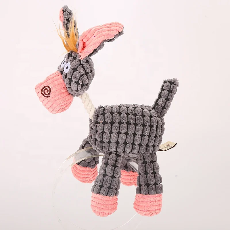

Custom Personalized Pet New Arrival Monthly Manufacturer Eco Friendly Durable Squeak Interactive Iq Training Plush Rope toy