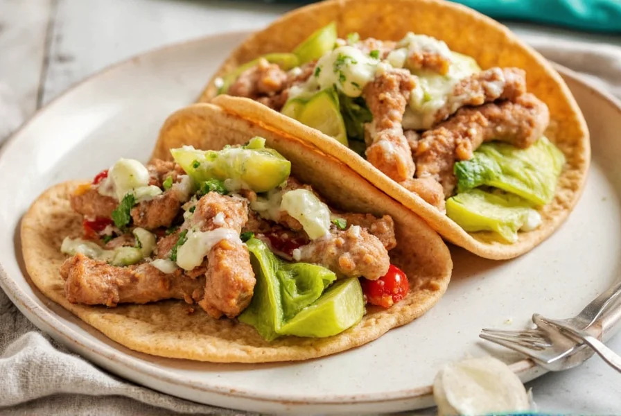 Platter of Homemade Chicken Shawarma with Sides