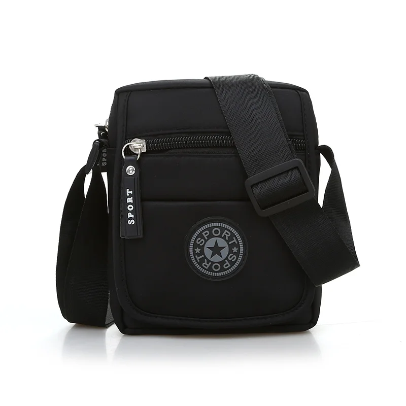 

Messenger bags men's slung shoulder Messenger bag casual bag, Black