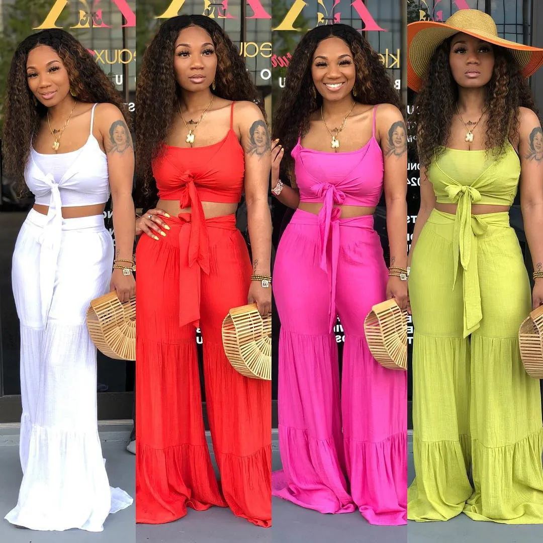 

2021 Spring Women Wholesale Clothing Fashion Sexy Two Piece Pants Set Summer, Picture color