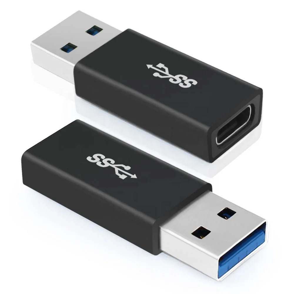 

Shenzhen factory Type C USB-C Female AM-CF USB3.1 10Gbps USB 3.0 Type A Male to USB 3.1 Converter Adapter connector 5.0, Black