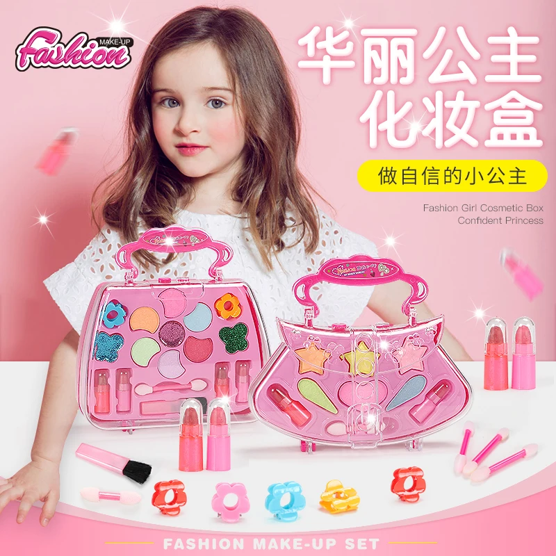 Mädchen Make-up Kit für Kinder Kinder Make-up Set Mädchen Prinzessin Make  Up Box Nontoxic Kosmetik Kit Spielzeug Pretend Play Make-up Schönheit