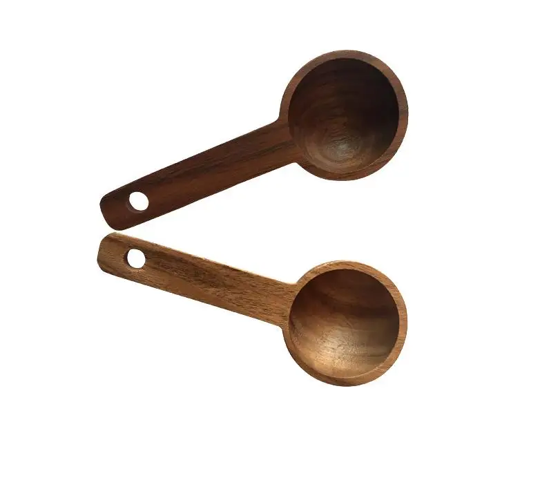 

Cute Shape 1 Tablespoon Measuring Wood Condiment Jam Spices Sugar Black Walnut Tea Spoon Wood With Logo