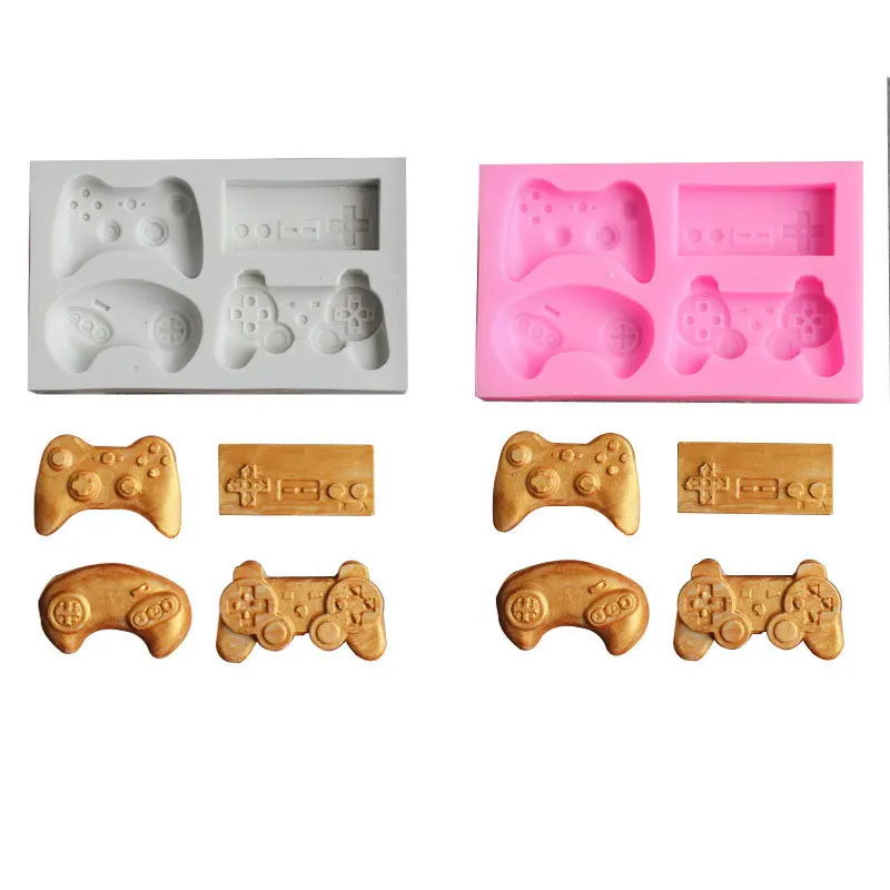 

DIY crystal drop glue game console handle keyboard button fondant silicone mold Irregular resin silicone mold, Picture