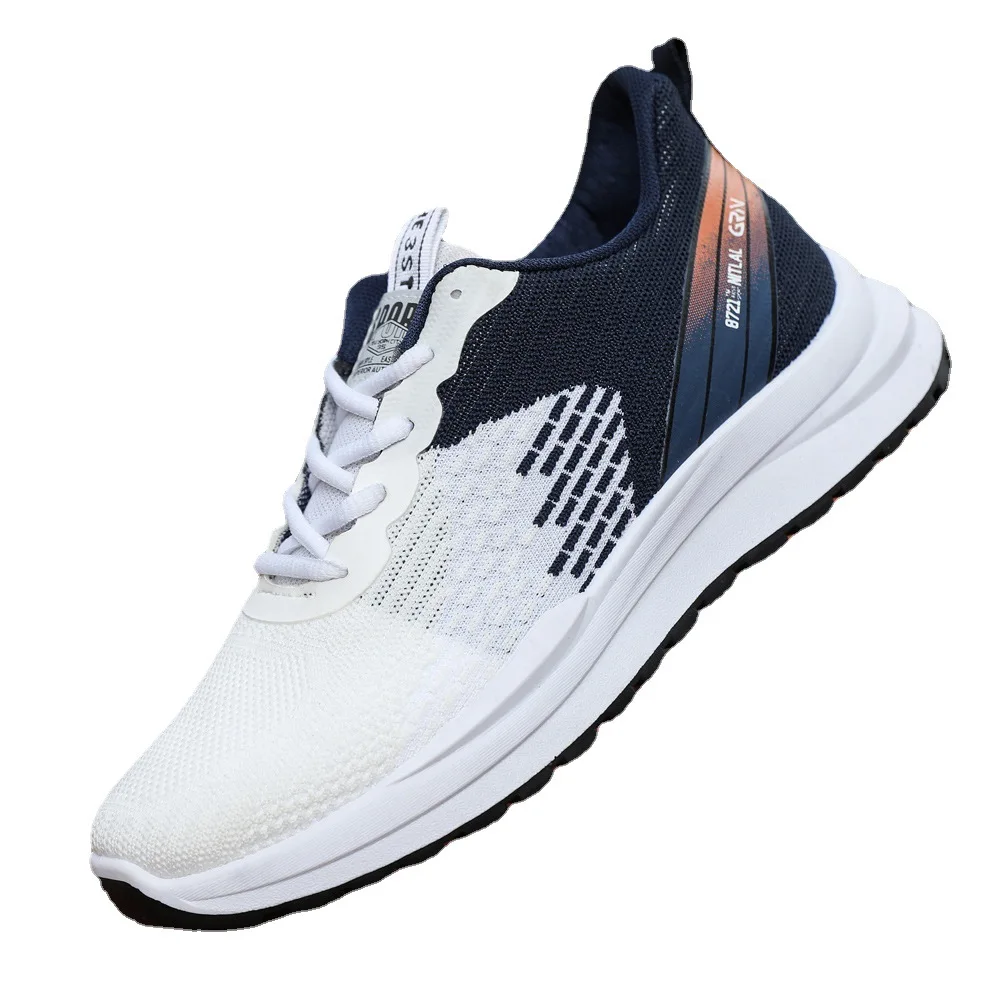 

Cheap Wholesale Low Lace up Light Weight Breathable Men Sports Shoes 2022, 2 colors