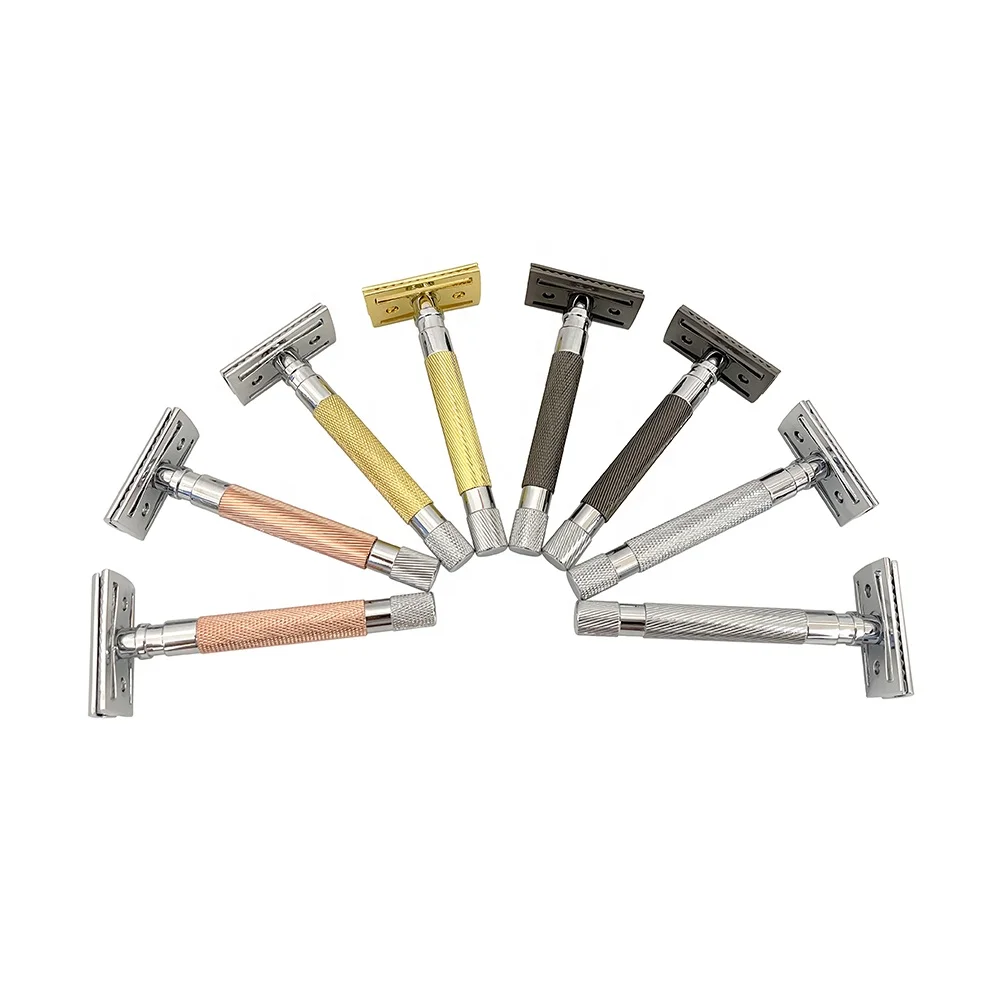 

Ready To Send Women Safety Razor For Body Double Edge Metal Safety Shaving Razors For Men, Customized color
