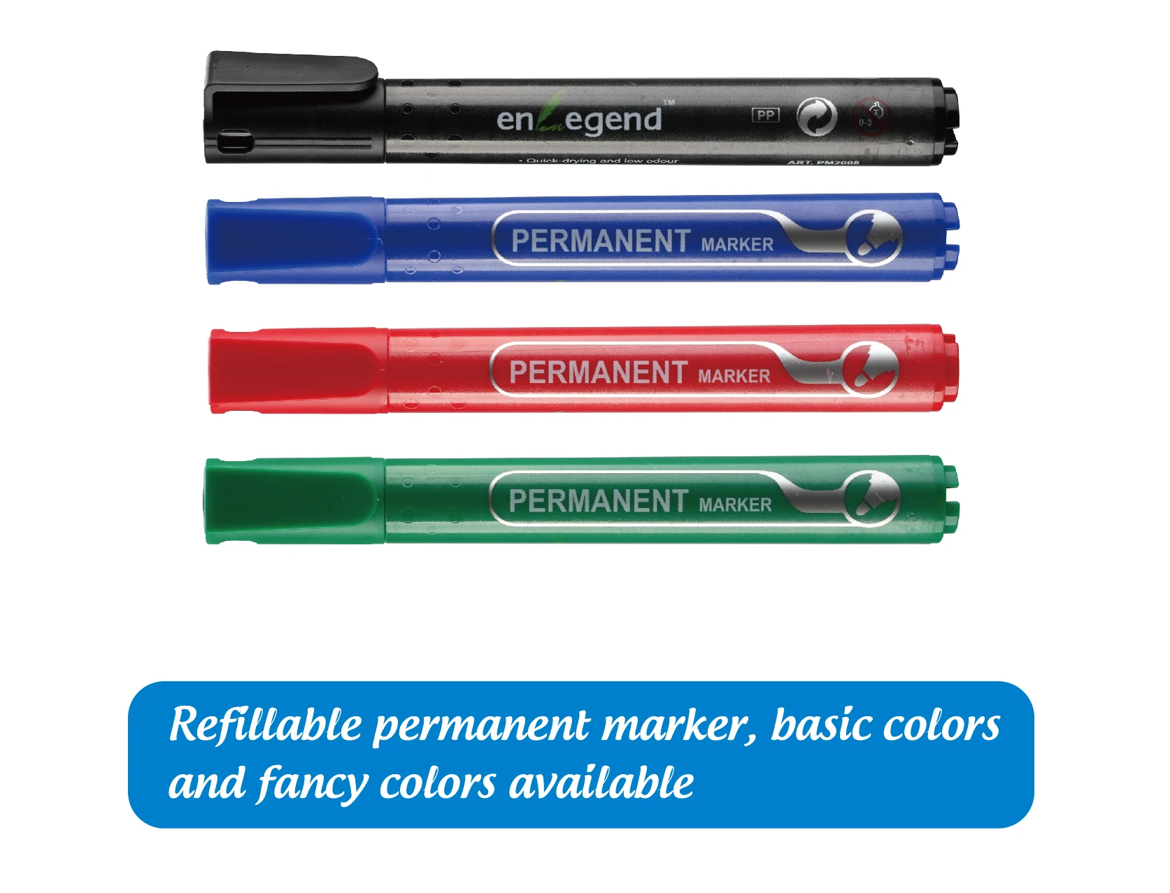 Refillable Alcohol Based Non Removable Waterproof Permanent Fabric