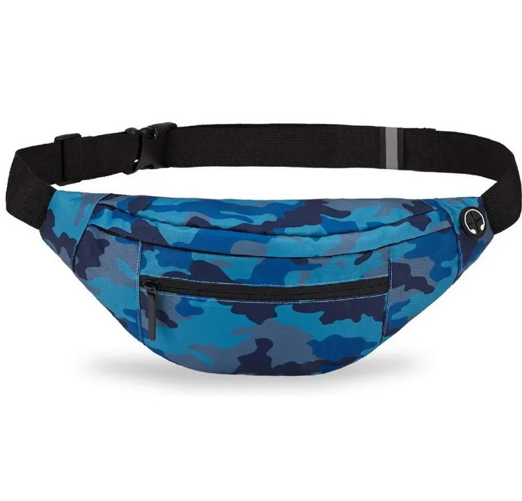 

Workout Waist Belt Bag Camouflage Sling Chest Cross Body Bag Custom Logo Fanny Pack Bum Bag, Customized color