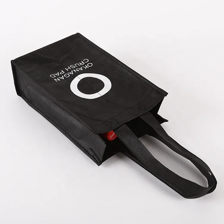 

Reusable non woven Milk Tea Coffee Cup Holder Travel Storage Bags Bottle Gift Carrying Wine Tote Bags, Customized