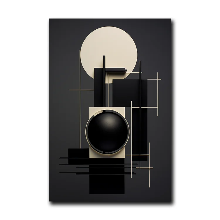 Wholesale Simple Abstract Canvas Printed Painting Modern Geometry Wall Art Living Room Arts & Crafts for Wall Home Decor