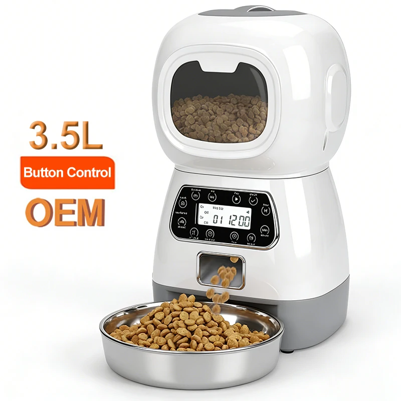 3.5L Automatic Dog Feeder Smart Food Dispenser Wifi Cats Dogs Timer Stainless Steel Bowl Auto Dog Cat Pet Feeder Pet Supplies