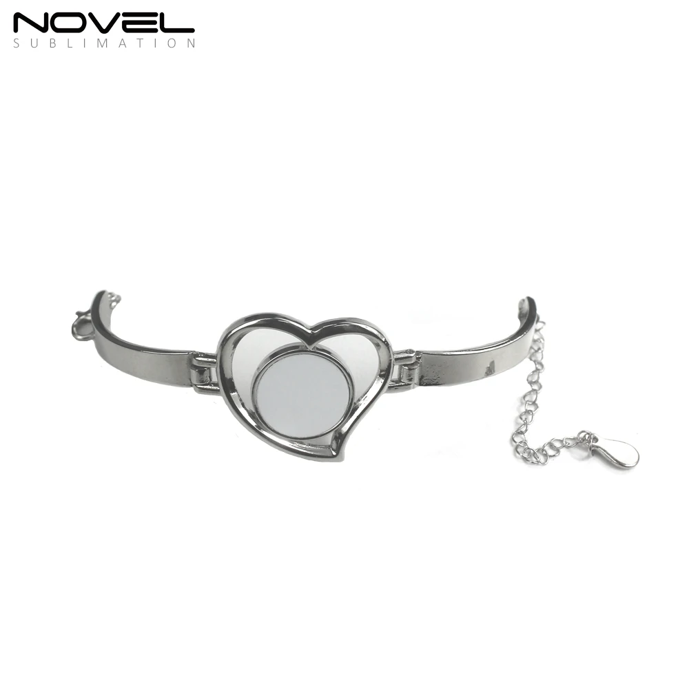 

Personalized Fashion Women Jewelry Blank Sublimation Bracelet, Silver