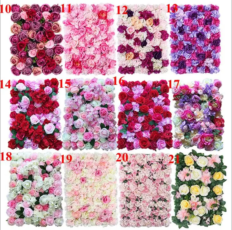 Fc1002 High Quality Wedding Backdrop Artificial Peony Flower Wall Mat