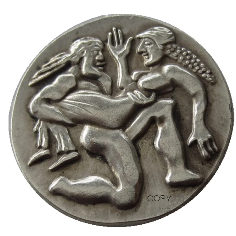

G(27) Reproduction Greek Silver Coin, THRACE AR STATER Silver Plated Coins